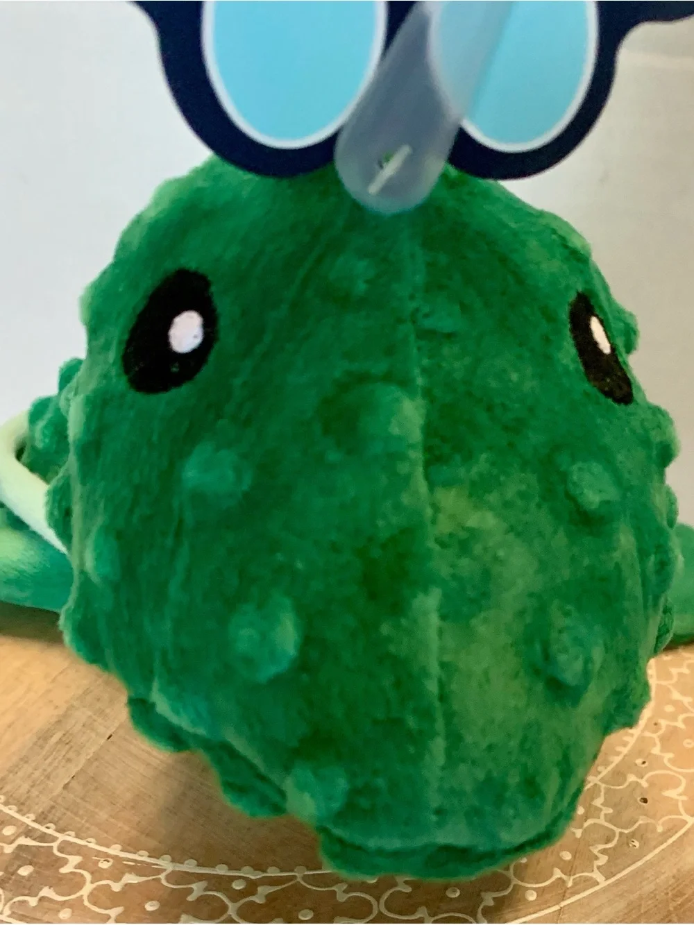 Dotty Friends Turtle Squeaky, crinkle Plush Dog Toy, Green, 12-in. New